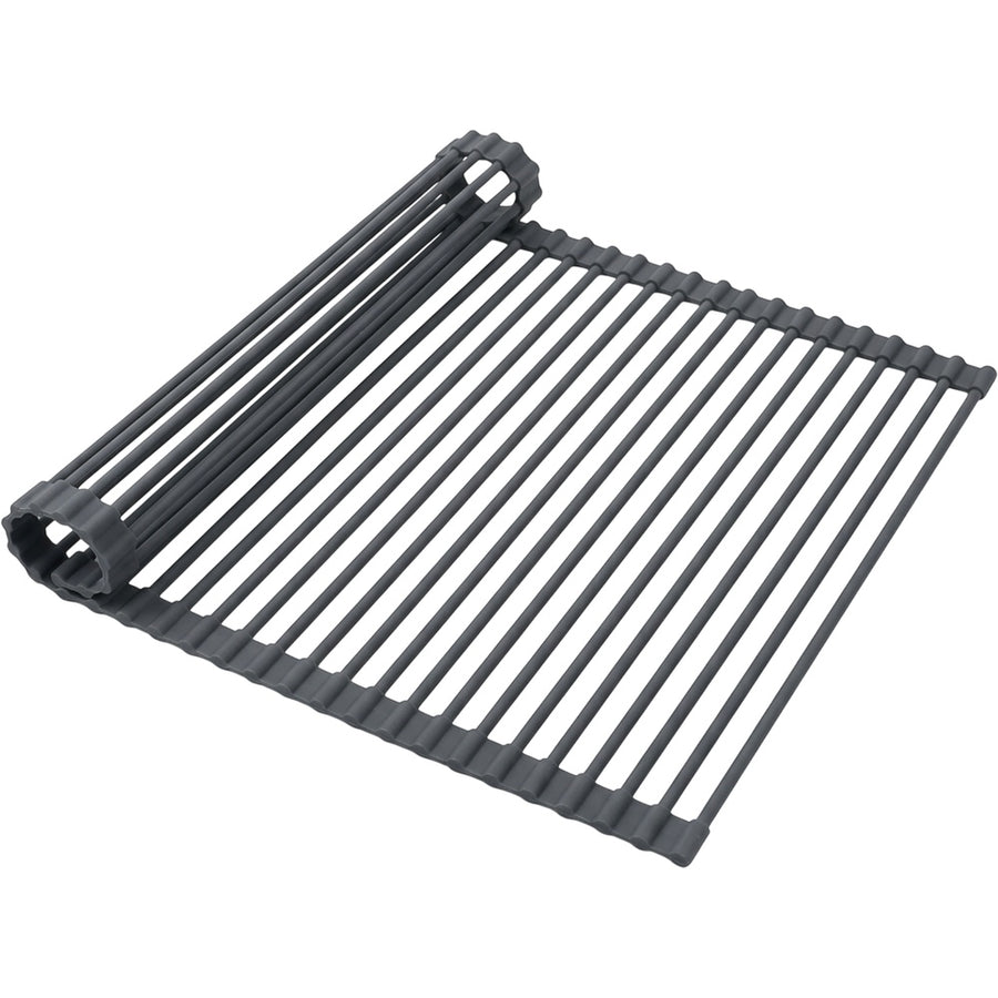 Teila Roll-Up Sink Drying Rack 43 x 33 cm Charcoal 18 Rods
